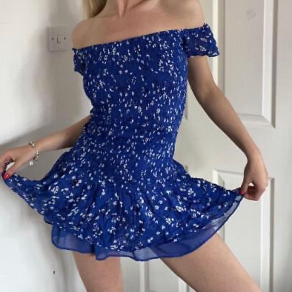 Zara Floral Print Smock Dress